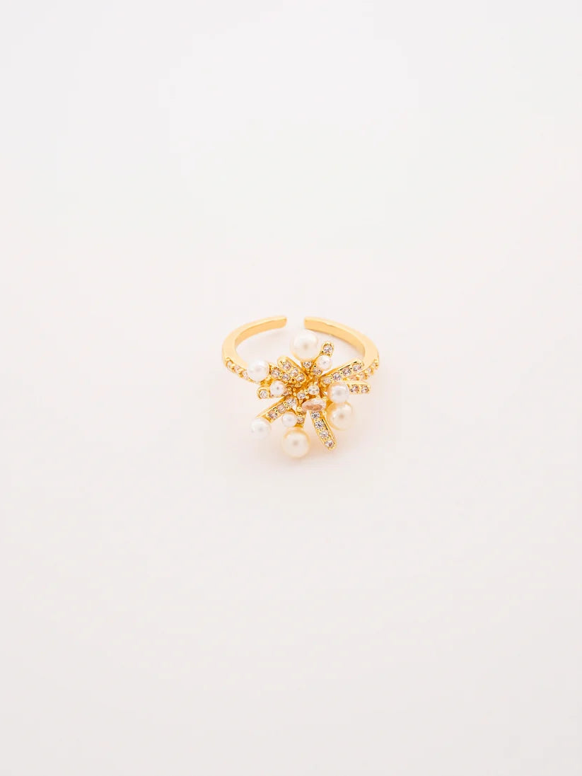 Pearl Crystal Ring