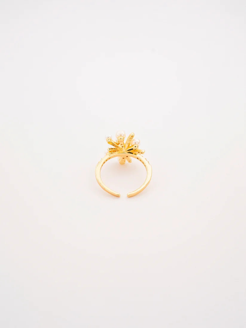 Pearl Crystal Ring